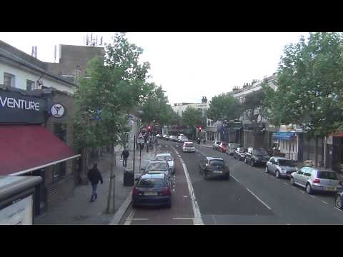 (HD) Full Visual Of Bus Route 185 Lewisham Station To Victoria Station