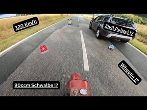 Simson Tuning Schwalbe s51 90ccm 18ps / Simson Edit Wheelies Polizei Angry People Road Rage Fan Girl