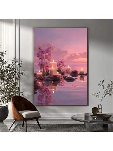 Canvas Prints Zen Wall Art Spa Decor Buddha Posters Candle Rhythms By Sea Asian Style Paintings Water Yoag Treatment Artwork SPA Nature Scene With Minimalist Modern Traditional Style For Office Living Room Bedroom Bathroom(Blue)Room Decor Home Decor Bathroom Decor Posters Bedroom Decor Wall Decor Living Room Decor Office Decor Room Decor Aesthetic Pictures Wall Decor Living Room Kitchen Decor Home Decor Bedroom Apartment Decor | SHEIN