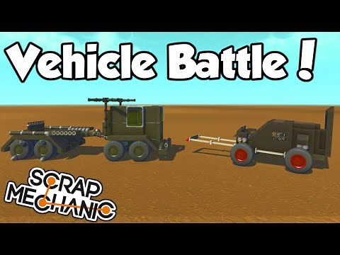 Custom Vehicle Battle! - Scrap Mechanic MULTIPLAYER Challenge (0.1.27) Gameplay Let's Build - Ep 26