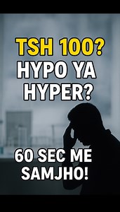 56K views · 1.5K reactions | TSH 100? Kya ye Hypothyroidism hai ya Hyperthyroidism?Is short video me main aapko T3–T4–TSH report ko 60 sec me decode kar ke bata rahi hoon.Agar aapko thyroid reports samajhne me dikkat hoti hai, ye video aapke kaam aayegi.Save & Share karein — shayad kisi ki help ho jaaye ❤️— by labwala_advance” | Labwala advance | Facebook