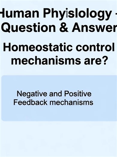 homeostatic control mechanisms