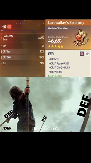 Artifact anti DEF #genshin #artifacts #shorts