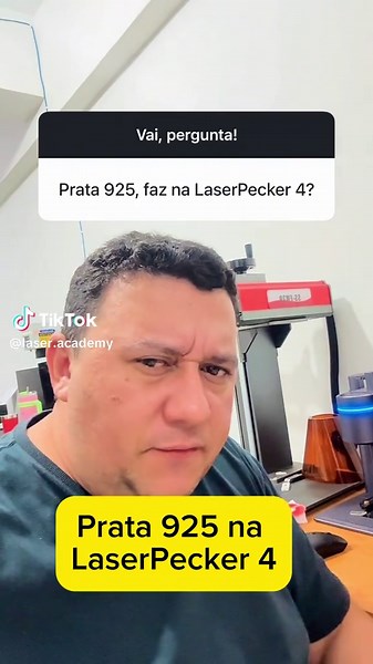 Gravação a Laser em Prata 925 com Laser Pecker 4