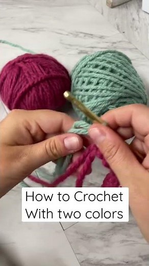 How to Crochet with Two Colors | Crochet Technique