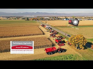 🔴⚪️Démo CASE IH en plaine Alsacienne🌽: Technique Agricole