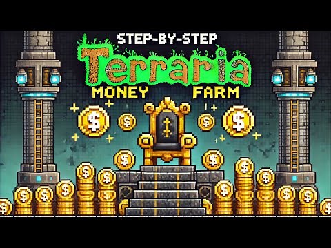 The New Ultimate AFK Money Farm in Terraria 2025 | Step-by-Step Tutorial | Frozyn