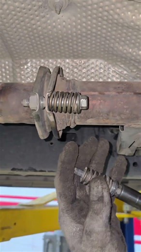 exhaust bolt installation #automotive