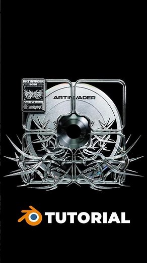 Blender 5.0 Tutorial: How to Make a 3D Y2K Chrome CD Animation!