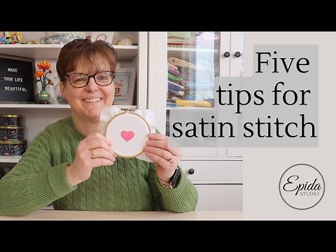 Five tips for satin stitch