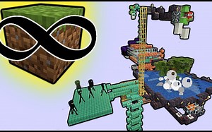 【minecraft | Rays Works】infinite GRASS BLOCKS farm | 小黑草方块农场