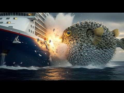 Giant Puffer Fish EXPLODES Near Cruise Ship | Ocean Horror | Deep Sea Monarch Disaster