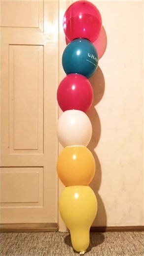 I Made a Giant Caterpillar Balloon from Simple Round Balloons #balloonpop #balloons #balloon