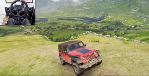 Conquering Off-Road Trails in a Jeep Wrangler | Forza Horizon 4 G29 Experience