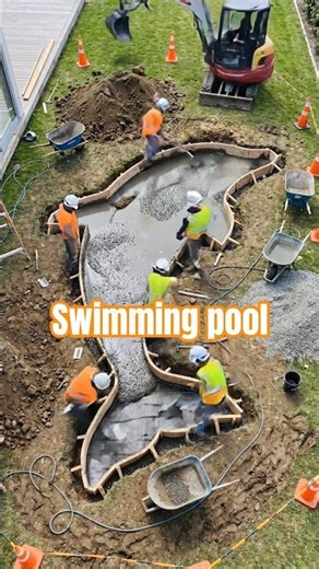 swimming pool renovation 🤗 #funny #aivideo #viralcontent