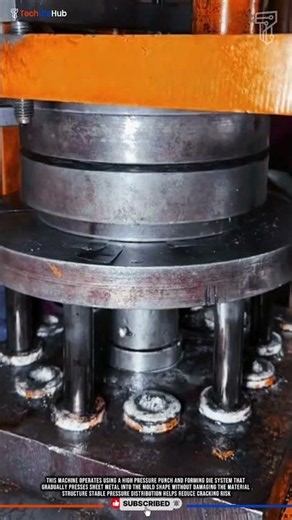 Innovation Hydraulic Deep Drawing Press for Stainless Bowl Forming Process #tech