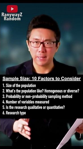 How to Determine & Justify Sample Size for Thesis and Research Paper: Some Practical Factors (Short)