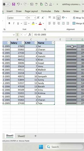 “Stop Copy-Paste! Move Data Easily in Excel 😳” #excel #spreadsheetmagic #exceltips #exceltricks