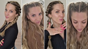 5.2K views · 229 reactions | 2 COIFFURES AVEC TRESSES EXPLIQUÉES PAS À PAS ✨️ #coiffure #tutocoiffure #tresses #tressecollée #braid #hairstyle #coiffurefacile | poppy_hairstyles | Facebook