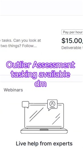outlier assessment Tasking available dm