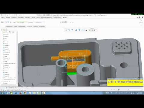 [Creo 3.0] Flexible Modeling Applying Flexible Move using the Dragger