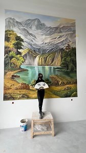 127K views · 3.5K reactions | Landscape mural art  follow my page for more unique mural art update | Muralistyuge 壁画师羽哥 | Facebook