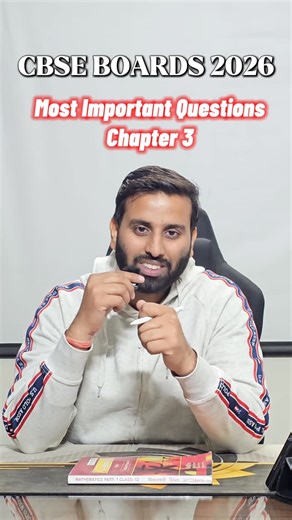 Prashant Antal on Instagram: "~Chapter 3 – Matrices | Most Important Board Questions for Class 12✅ Class 12 students, this video includes the most reliable and high-frequency questions from Matrices, carefully selected from CBSE & ISC board exam patterns. This chapter is high-scoring when practiced correctly — and this reel shows you exactly what to focus on.💯 Important Questions Covered: ✨ Definition, Types & Order of Matrices ✨ Matrix Operations & Their Properties ✨ Transpose of a Matrix ✨ Sy