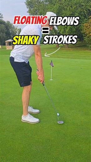 Ryan | Golf Tips & Drills | Struggle with inconsistent putts? It might be your elbows. Here’s the quick fix: 1️⃣ Start with arms straight 2️⃣ Pull elbows gently into... | Instagram