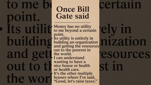 Once Bill Gate Said#BillGates #MoneyWisdom #FinancialFreedom