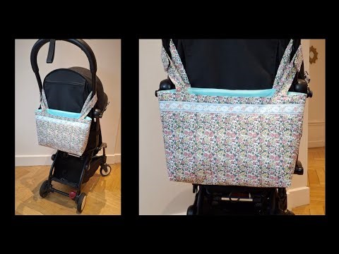 How to make a stroller tote bag? EASY sewing tutorial