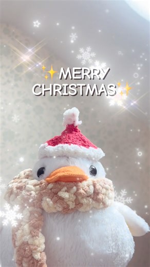 ミナ on Instagram: "Duckie wishes you a Merry Christmas in a magical way (literally)✨ #ducks #merrychristmas #manifesting #plushies #wholesome"