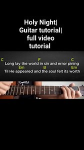 Holy Night|Guitar Tutorial|Full video tutorial #holynight #guitartutorial #christmassong #ghguitartutorial | GH Guitar Tutorial