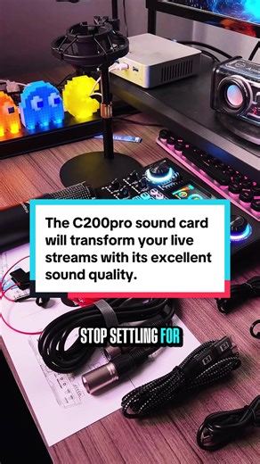 Elevate Live Streams with C200 Pro Sound Card