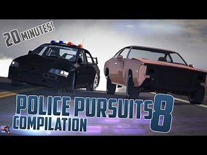 BeamNG.Drive Police Pursuits Compilation #8 - [HighSpeed Crashes and Rollovers - 20 Minutes 60FPS]