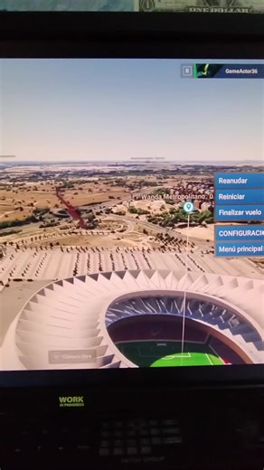 Wanda Metropolitano #atleticodemadrid #flightsimulator2024 #microsoftflightsimulator2024 #helicopter #mfs2024 #flightsimulator #madrid