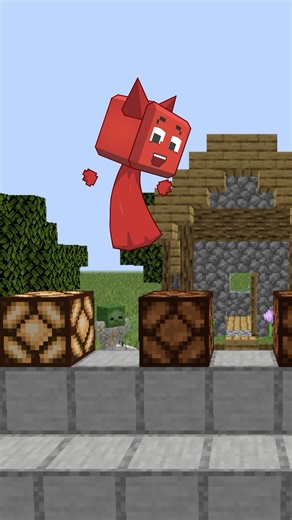 Sprunki-craft Play note block #minecraft #animation #shorts