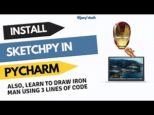 How to install Sketchpy in Pycharm | Draw Iron Man using 3 lines of code #pythonprogramming #coding