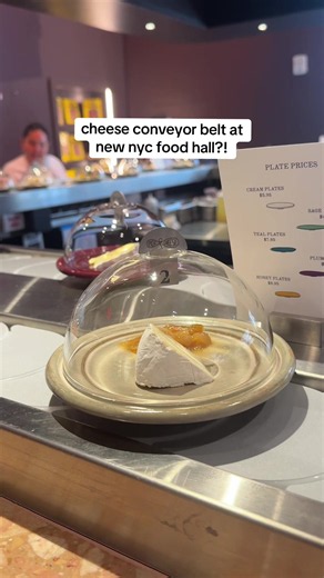 NYC Food Hall: Cheese Conveyor Belt at Shaver Hall?! 🧀