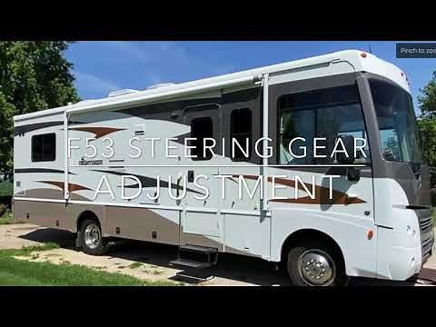 F53 steering gearbox adjustment. RV