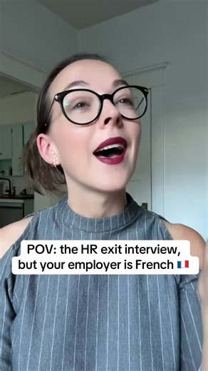 POV: French HR exit interview — awkward employer moments