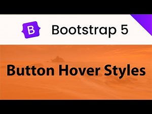 Bootstrap 5 Button Hover Style | Custom Bootstrap Buttons