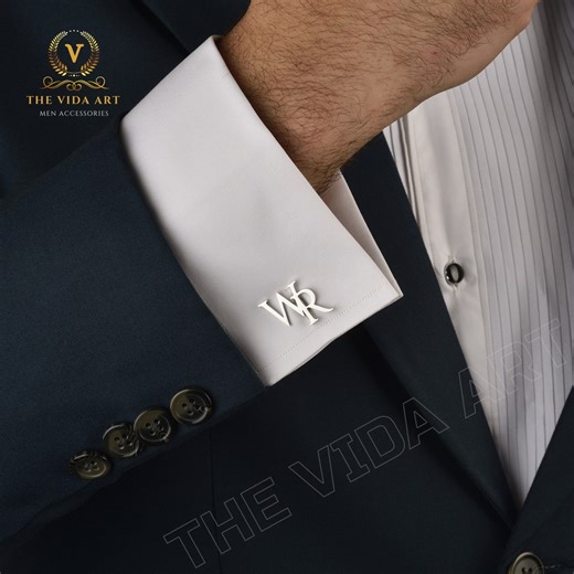 Custom Groomsmen Cufflinks, Initial Cuff Links, Numbers Cufflinks,groomsmen Proposal, Groomsmen Gifts for Men, Gift for Him With Wooden Box. - Etsy