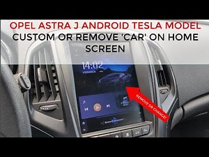 Opel astra J Android Radio Homescreen Car Image Change