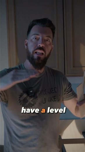 How to level cabinets using shims: