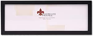Lawrence Frames Standard Wood Picture Frame, 4x12, Black