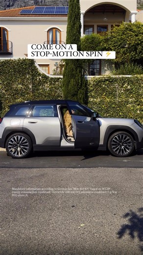 A bolt of MINI electric motion serotonin 😊⚡ #MINIAceman #MINIElectric #StopMotionDrive | MINI