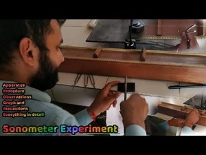 Sonometer experiment Class 11 | Study relation b/w frequency & length of wire under constant tension
