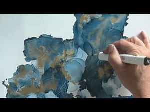 Basics Techniques for Alcohol Inks#art #tutorial #alcoholinkpainting #rangerink