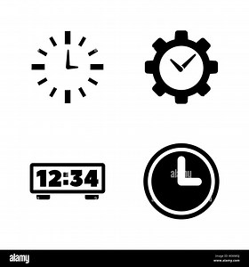Alarm Time, Clock, Watch. Simple Related Vector Icons Set for Video, Mobile Apps, Web Sites, Print Projects and Your Design. Alarm Time, Clock, Watch Stock Vector Image & Art - Alamy