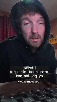 A Scottish guy teaching Nepali language to foreigners?